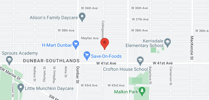 map of 3491 W 40TH AVENUE